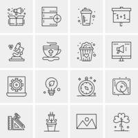 16 Universal Business Icons Vector Creative Icon Illustration to use in web and Mobile Related proj