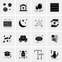 16 Universal Business Icons Vector Creative Icon Illustration to use in web and Mobile Related proje