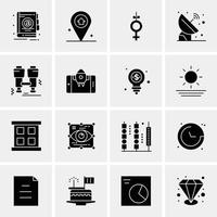 16 Universal Business Icons Vector Creative Icon Illustration to use in web and Mobile Related proje