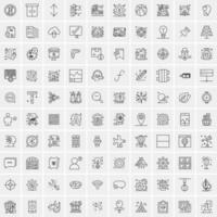 16 iconos de negocios universales vector ilustración de icono creativo para usar en proyectos relacionados con la web y dispositivos móviles