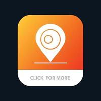 Location Map Bangladesh Mobile App Button Android and IOS Glyph Version vector