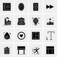 16 Universal Business Icons Vector Creative Icon Illustration to use in web and Mobile Related proje