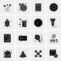 16 Universal Business Icons Vector Creative Icon Illustration to use in web and Mobile Related proje