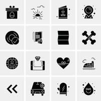 16 Universal Business Icons Vector Creative Icon Illustration to use in web and Mobile Related proje