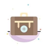 bag camping health hiking luggage Flat Color Icon Vector