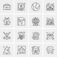 Set of 100 Universal Icons vector