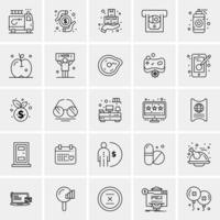 100 Solid Business Icons for web and Print Material vector