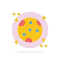 Astronomy Moon Space Abstract Circle Background Flat color Icon vector