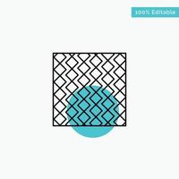 Tile Floor Slab Square Stripes Tiles Wall turquoise highlight circle point Vector icon