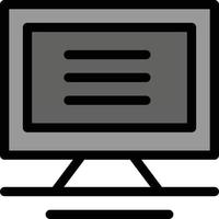 Monitor Computer Hardware  Flat Color Icon Vector icon banner Template