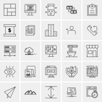 25 Universal Business Icons Vector Creative Icon Illustration to use in web and Mobile Related proj