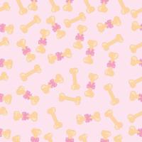 Seamless pattern with bone. Vector pattern