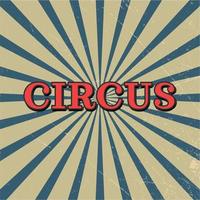 cartel de circo vintage. vector