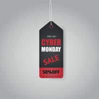 Cyber Monday coupon, label, discount, sale. vector