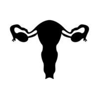 Female genitals silhouette. Vector illustration