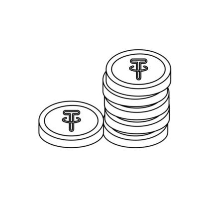 Tether Coin Vector Art, Icons, and Graphics for Free Download