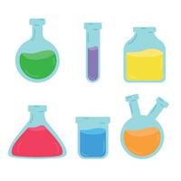 Lab flask symbol. Vector illustration