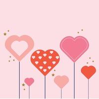 decoración del corazón. día de San Valentín. amor vector