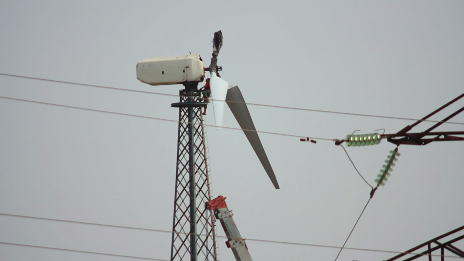 wind turbines spinning in the wind 13462243 Stock Video at Vecteezy