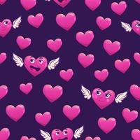 Seamless pattern with hearts. vector