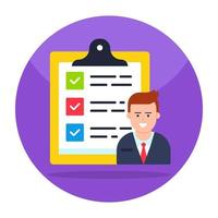 Modern vector design of task list