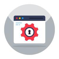 Trendy vector design of secure web setting