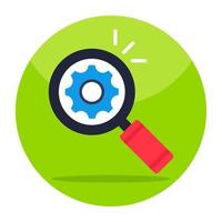 Editable design icon of search engine optimization vector