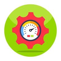 Trendy vector design of speed setting