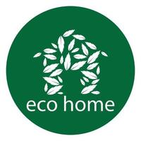 eco home logo vector