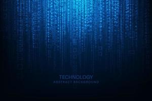 Vector abstract communication concept. Hi tech technology blue background.
