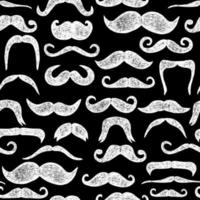 Mustaches seamless pattern. vector