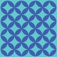 geometric background with a regular repeating quarter circle pattern. Abstract wallpaper on a bright blue background vector