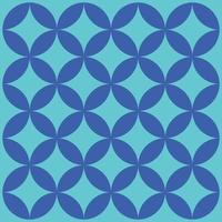 geometric background with a regular repeating quarter circle pattern. Abstract wallpaper on a bright blue background vector