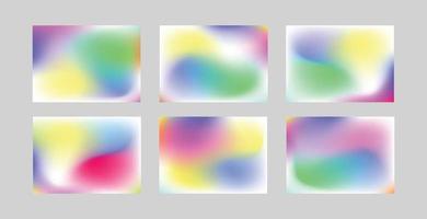 holographic rainbow background vector