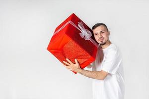 A man with a gift photo