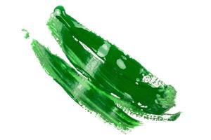 green paint on white background photo