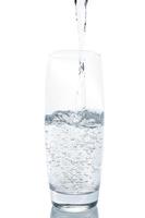 water on white background photo