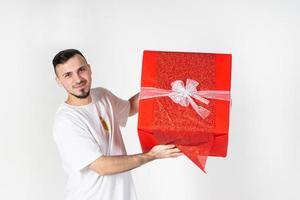 A man with a gift photo