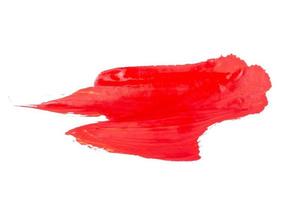 red paint on white background photo