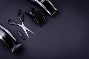 hair clipper black background photo