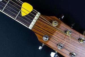 guitarra y pick foto