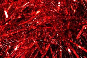 red tinsel texture, background photo