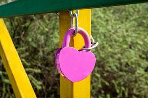 design element. love lock image photo