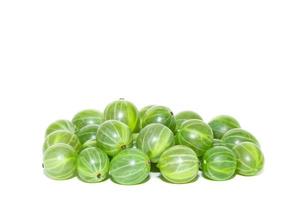 Gooseberries on a white background photo