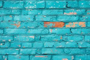 blue brick wall texture photo