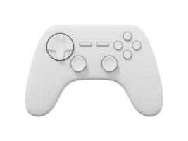 Realistic console game controller. Whitr isolated icon on white background. 3D rendering. photo