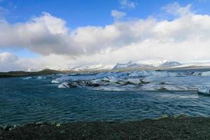 Jokulsarlon lake with ice and icebergs in Iceland 2 photo