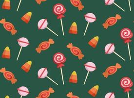 Seamless pattern with sweets. Holiday texture in cartoon style. vector