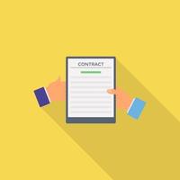 Trendy Agreement Concepts vector