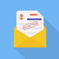 Trendy Rejected Mail vector